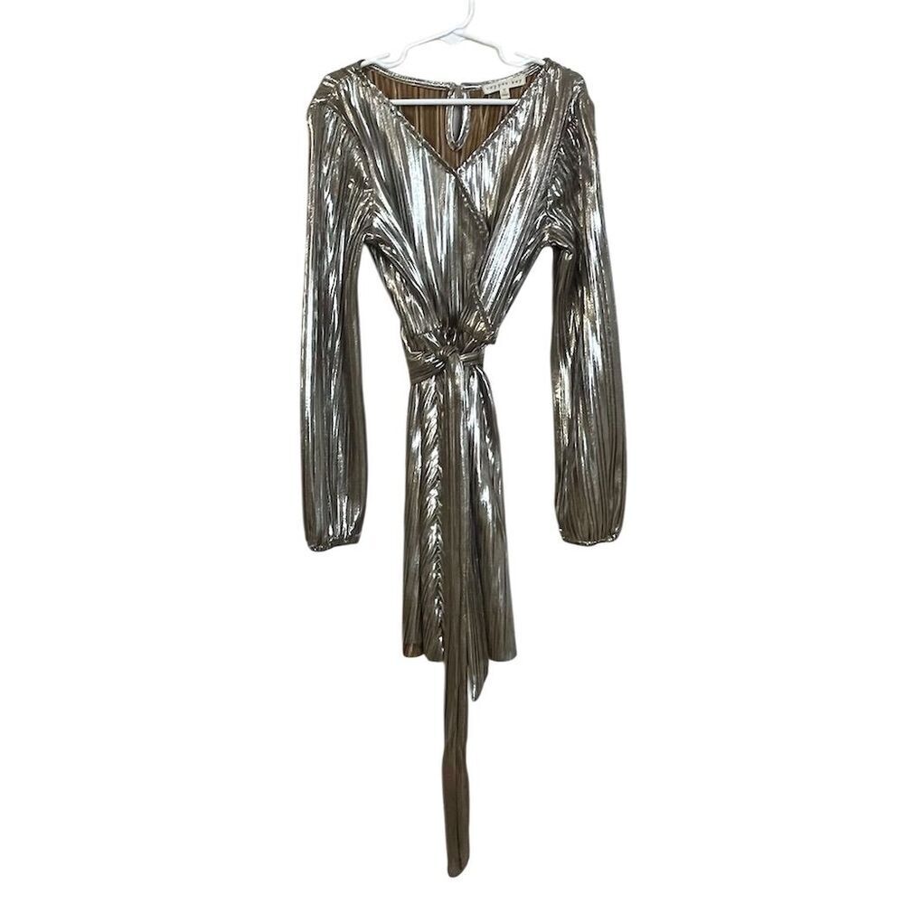 Copper Key Girl’s Gold Dress S(7) Knee Length Party Cocktail Holiday Christmas